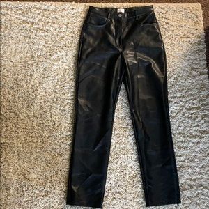 Aritzia Wilfred melina leather pant size 8